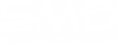 White stylized letter M with a diagonal line crossing through it on a black background.